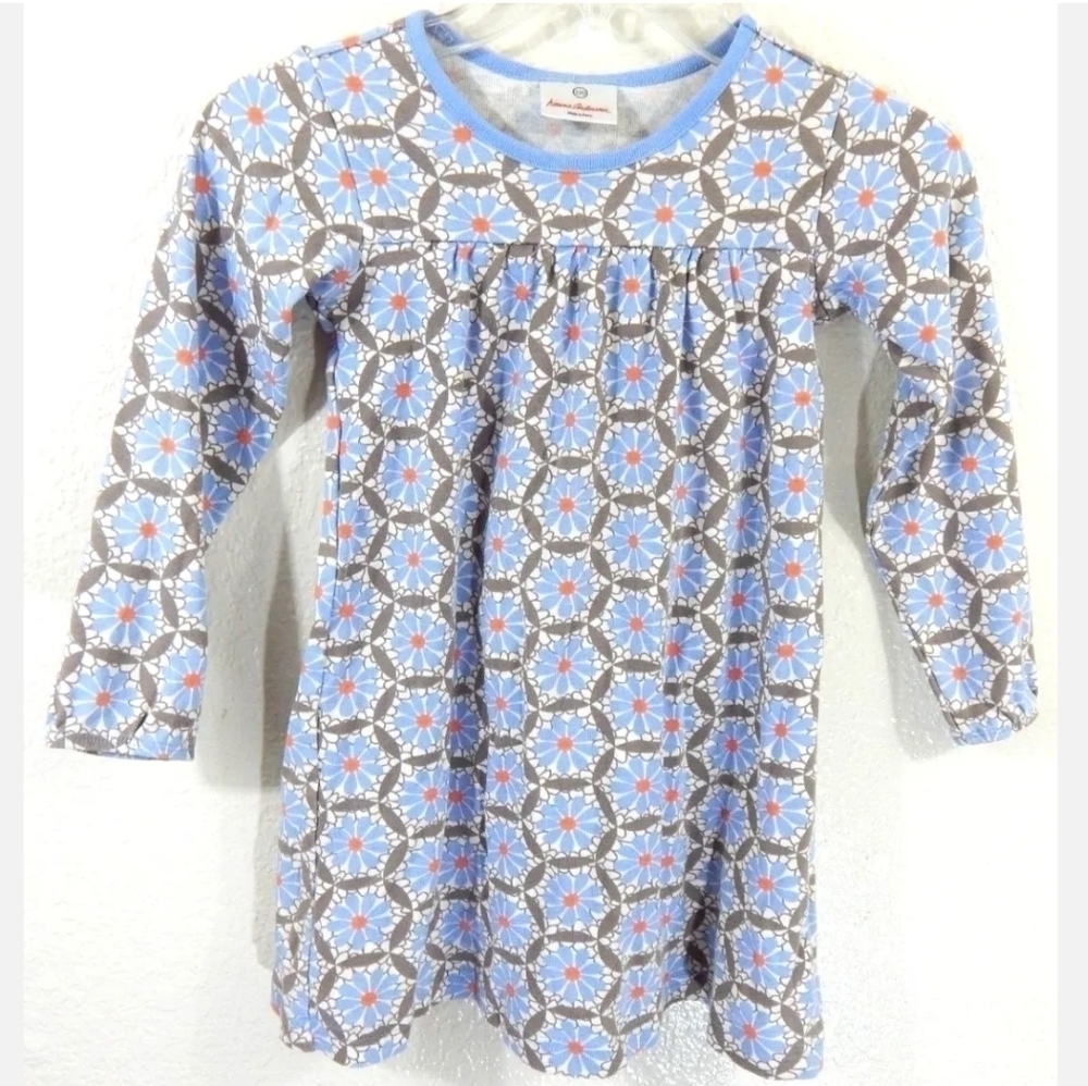 Hanna Andersson Blue‎ Floral Cotton Dress